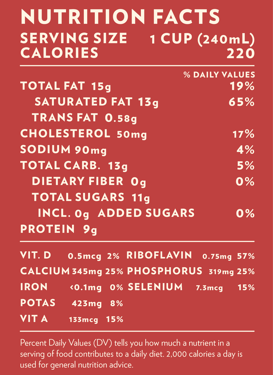 A2/A2 Organic 6% Whole Milk – Alexandre Family Farm, LLC