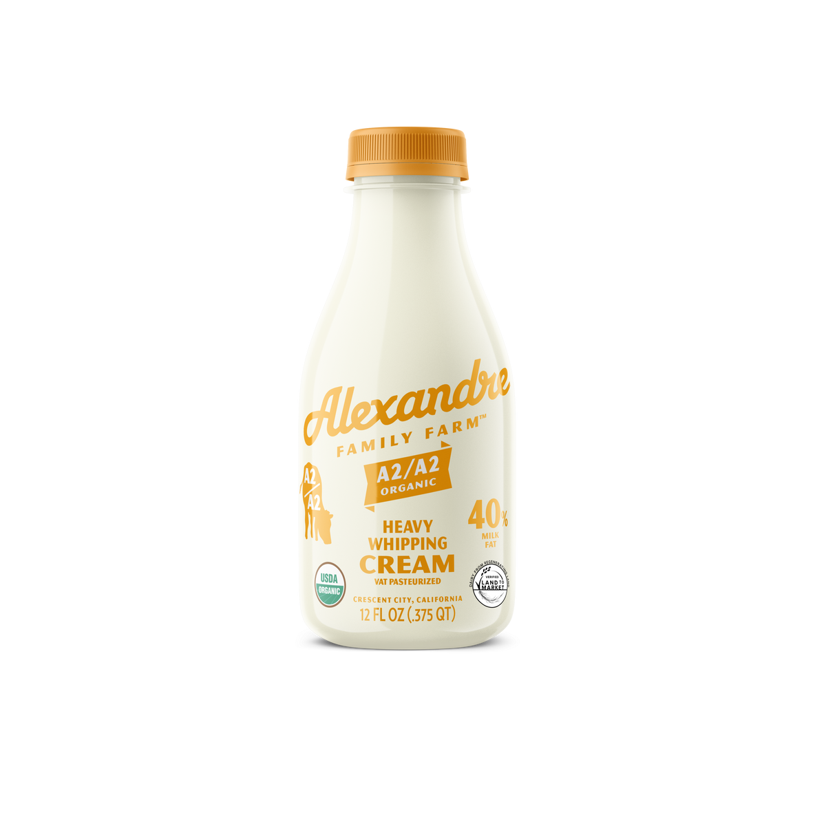 Heavy Whipping Cream, A2/A2, Organic, Regenerative – Alexandre