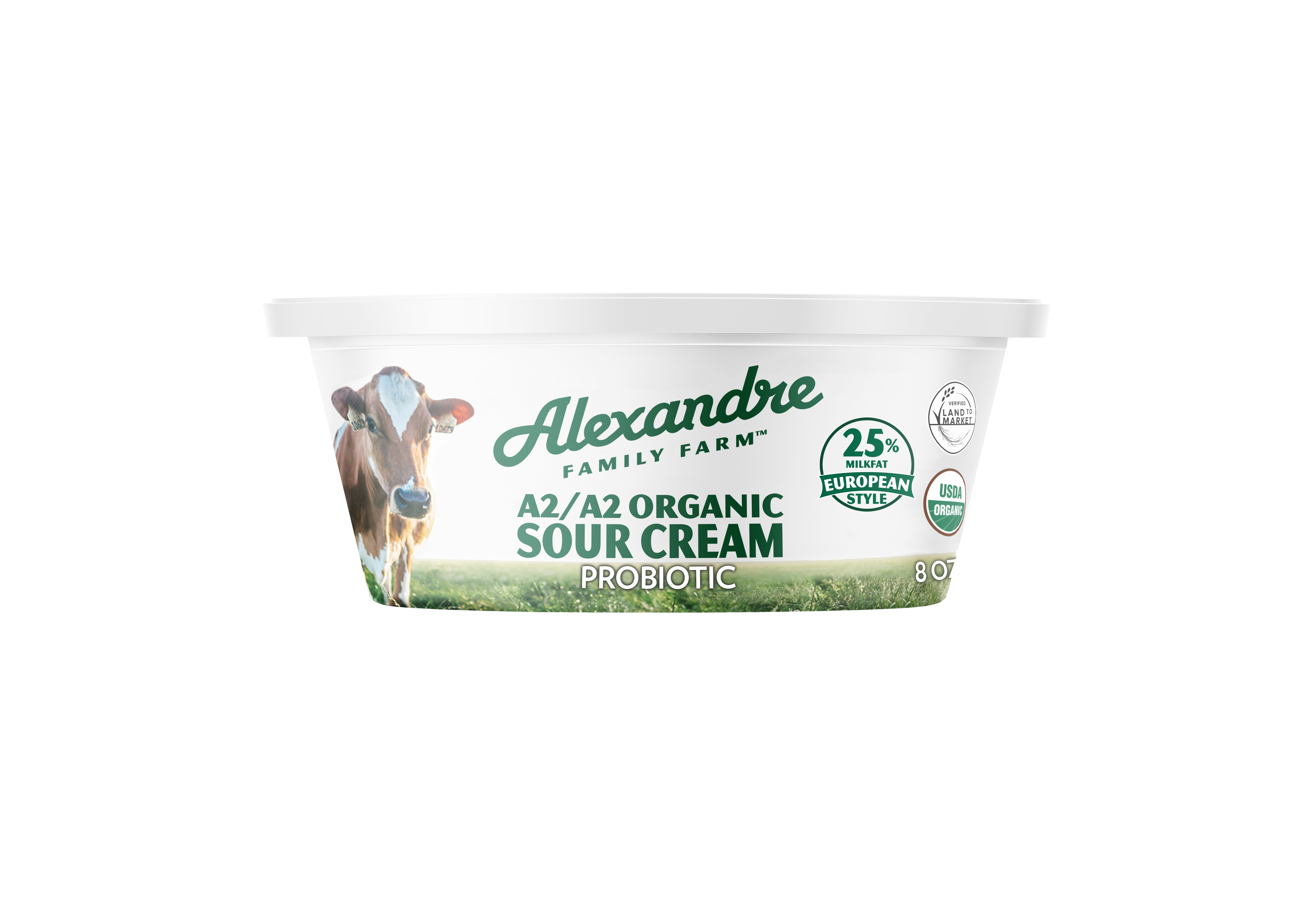 Probiotic Sour Cream, A2/A2, Regenerative, Organic – Alexandre