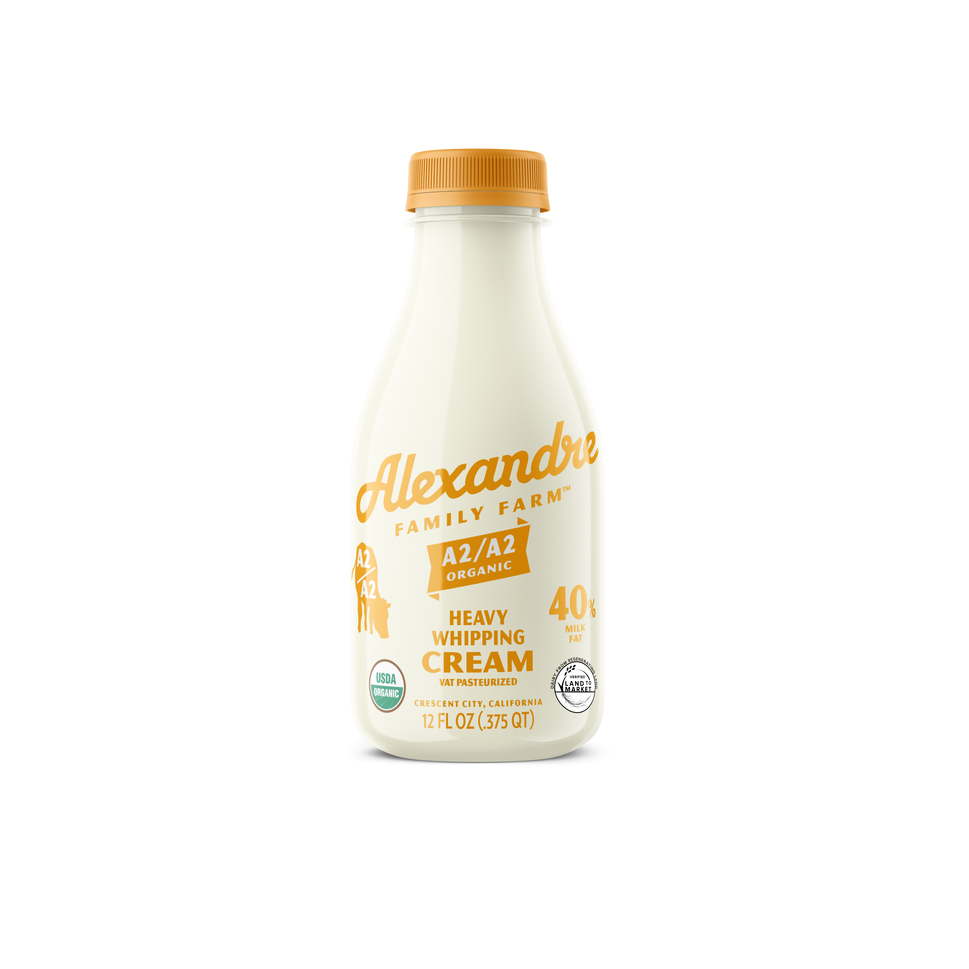 A2/A2 Organic 40% Heavy Whipping Cream – Alexandre Family Farm, LLC A2/A2 Organic 40% Heavy Whipping Cream – Alexandre Family Farm, LLC