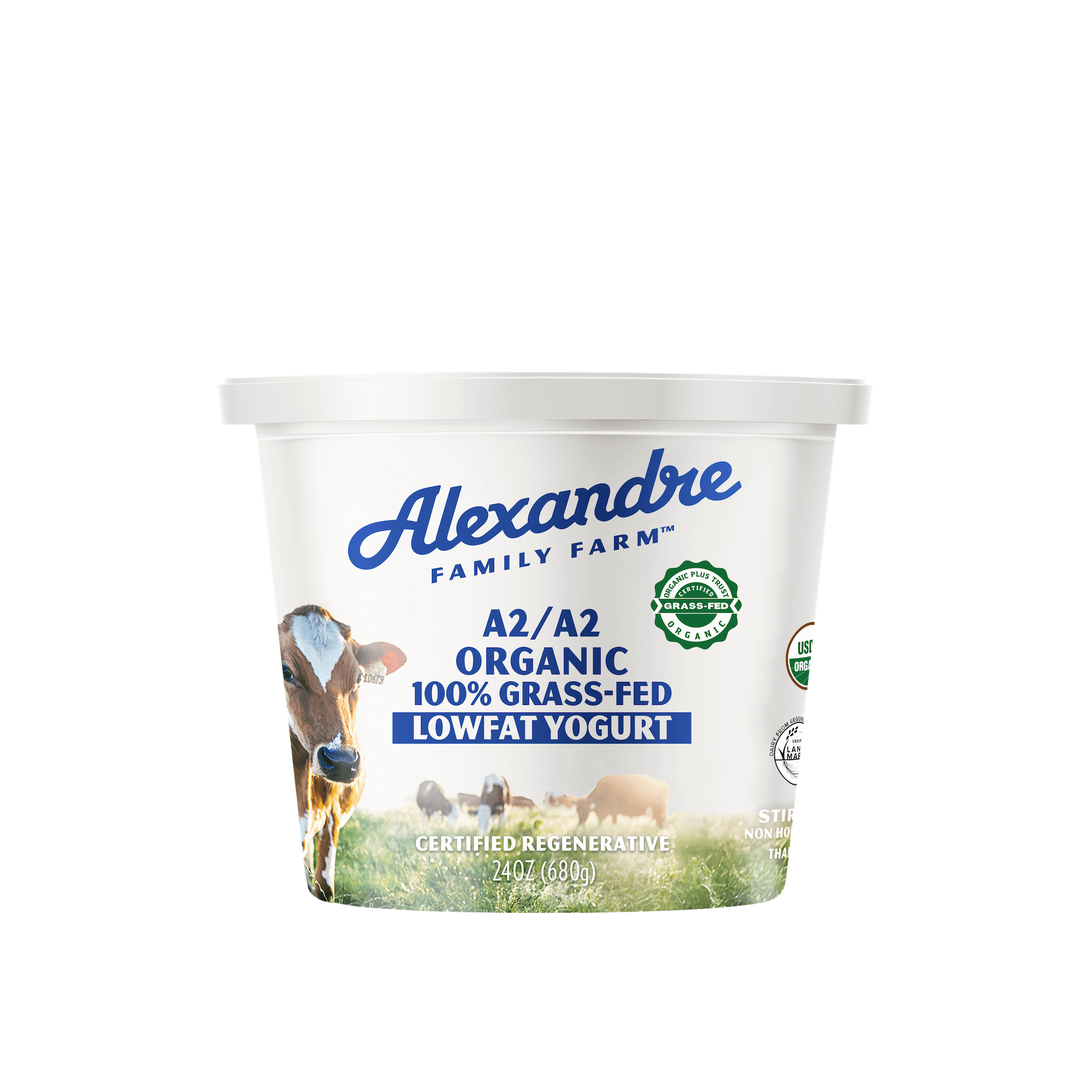 A2/A2 Organic 100% Grass-fed Lowfat Yogurt – Alexandre Family Farm